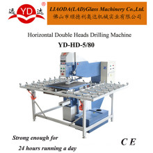 CE Horizontal doble cabezas de máquina de perforación de vidrio